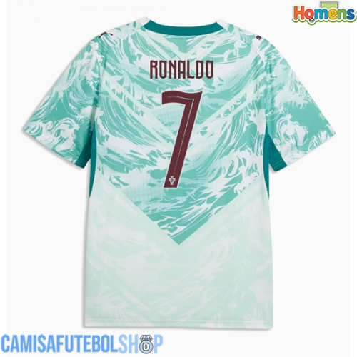 Camisa de time de futebol Portugal Cristiano Ronaldo #7 Replicas 2º Equipamento Mundo 2026 Manga Curta